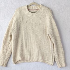 Weatherproof Women's White Metallic Thread Vintage Style Sweater Size XL‎